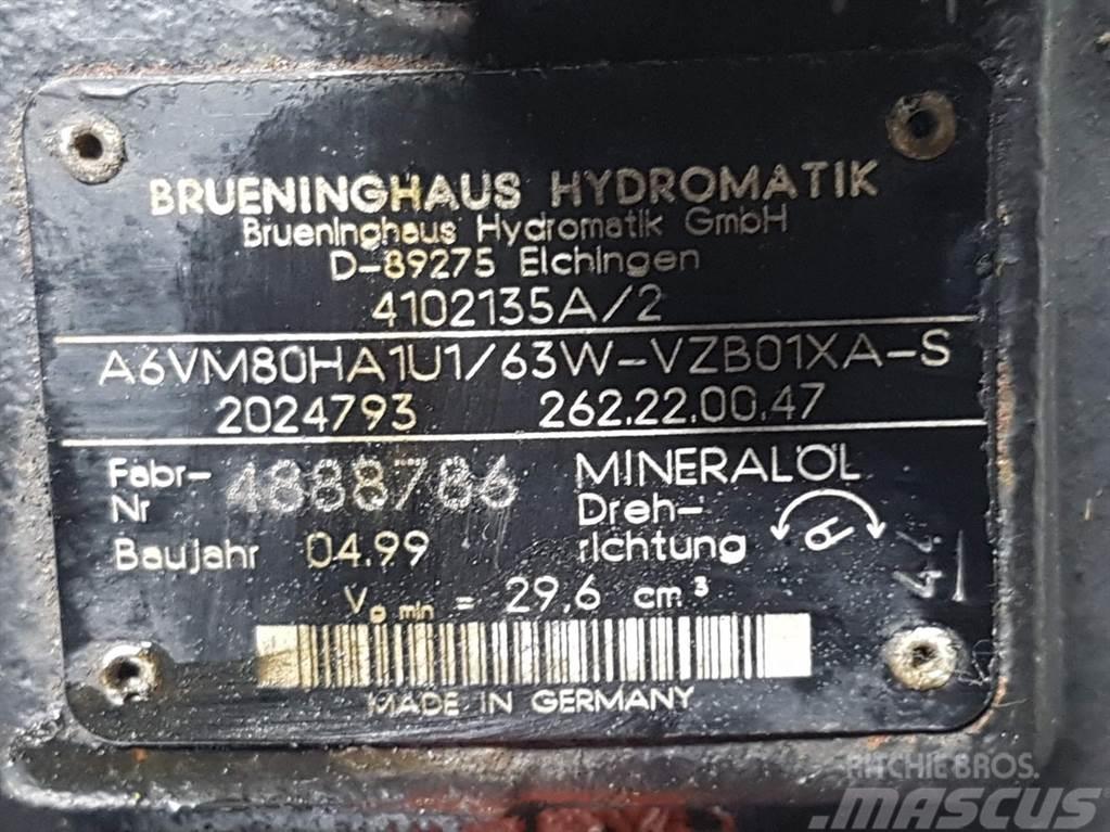 Ahlmann AL75-Brueninghaus A6VM80HA1U1/63W-Drive motor Гідравліка