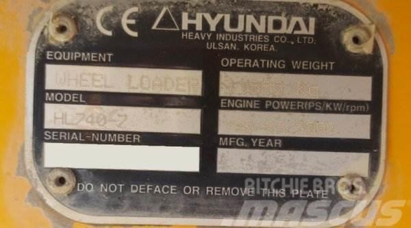 Hyundai HL 740-7 Фронтальні навантажувачі