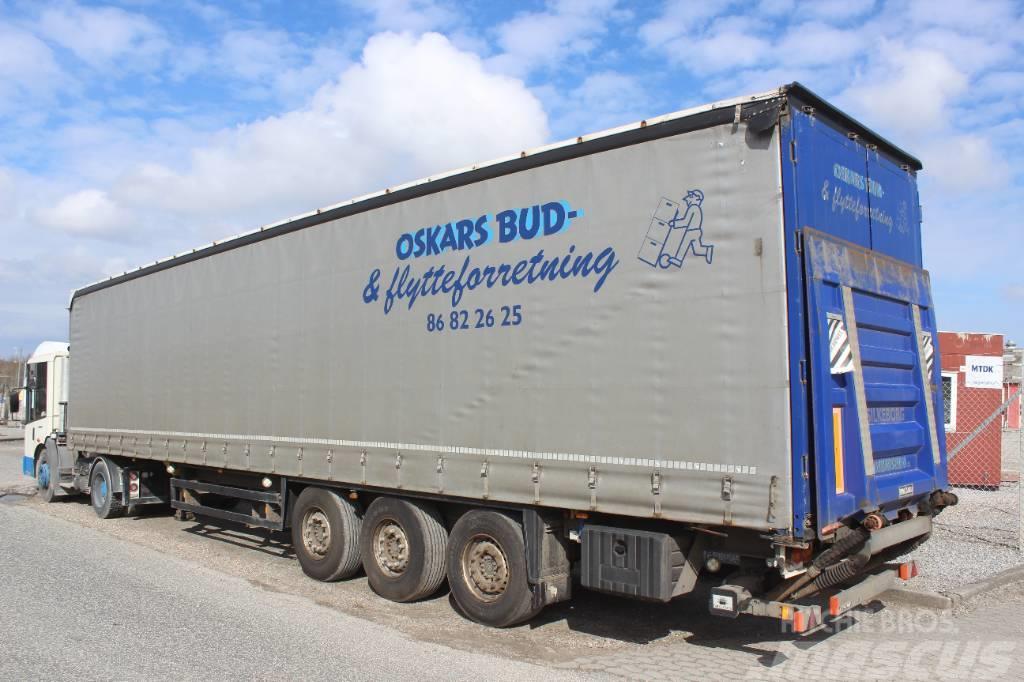 Schmitz Cargobull 3 akslet gardin trailer med lift - skyde/hævetag Тентовані напівпричепи