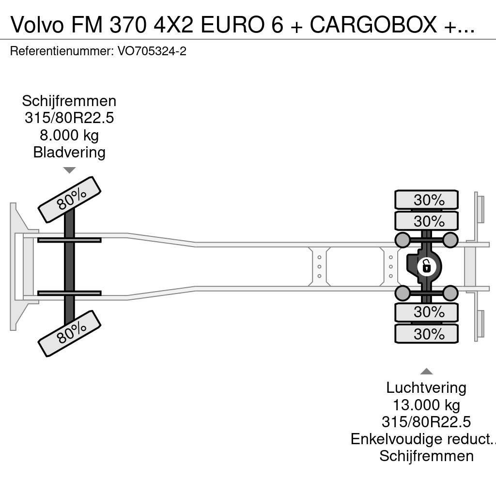 Volvo FM 370 4X2 EURO 6 + CARGOBOX + CARGOLIFT ZEPRO Фургони