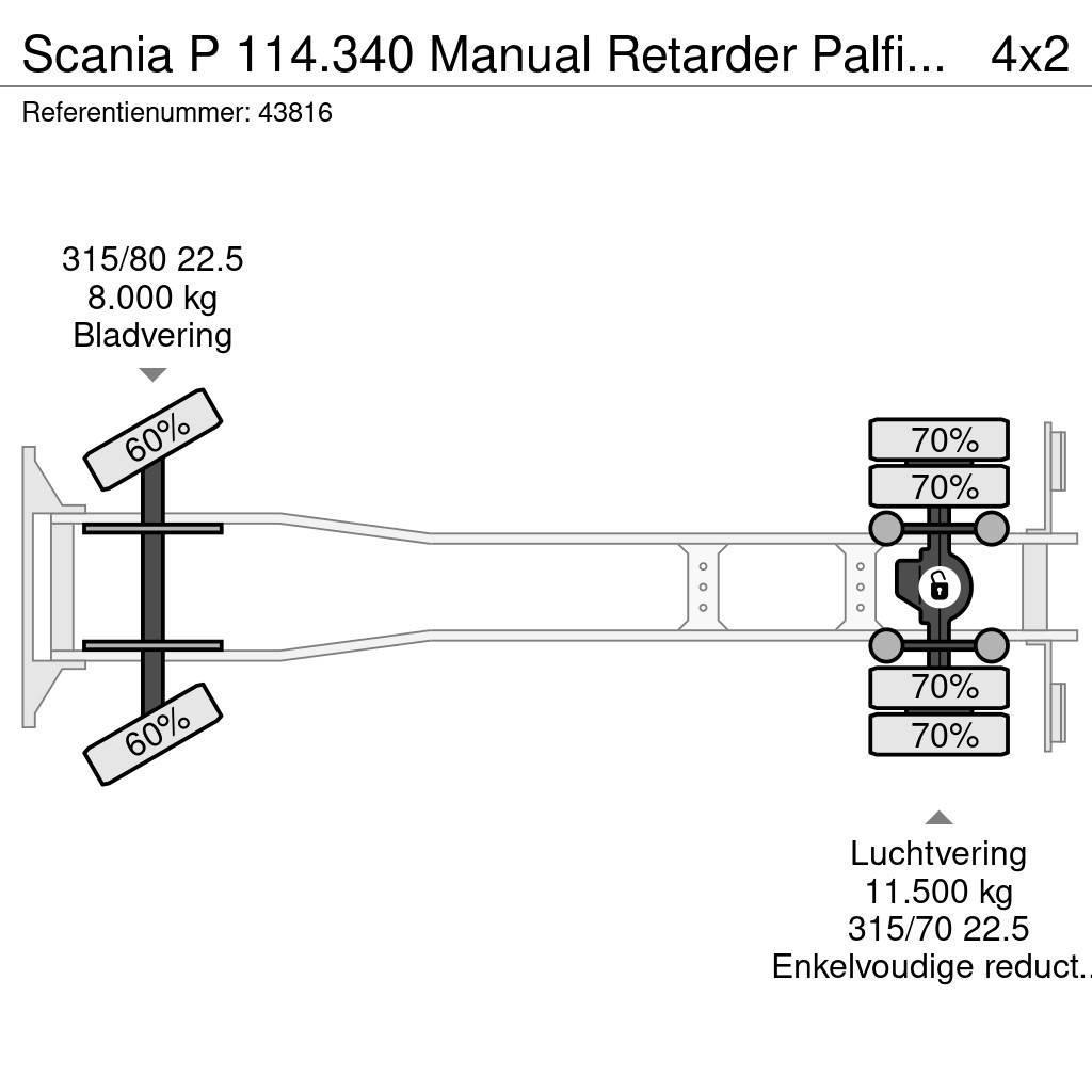 Scania P 114.340 Manual Retarder Palfinger 9,5 Tonmeter l автокрани