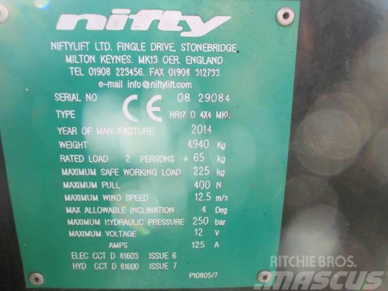 Niftylift HR 17 D 4x4 Колінчаті підйомники