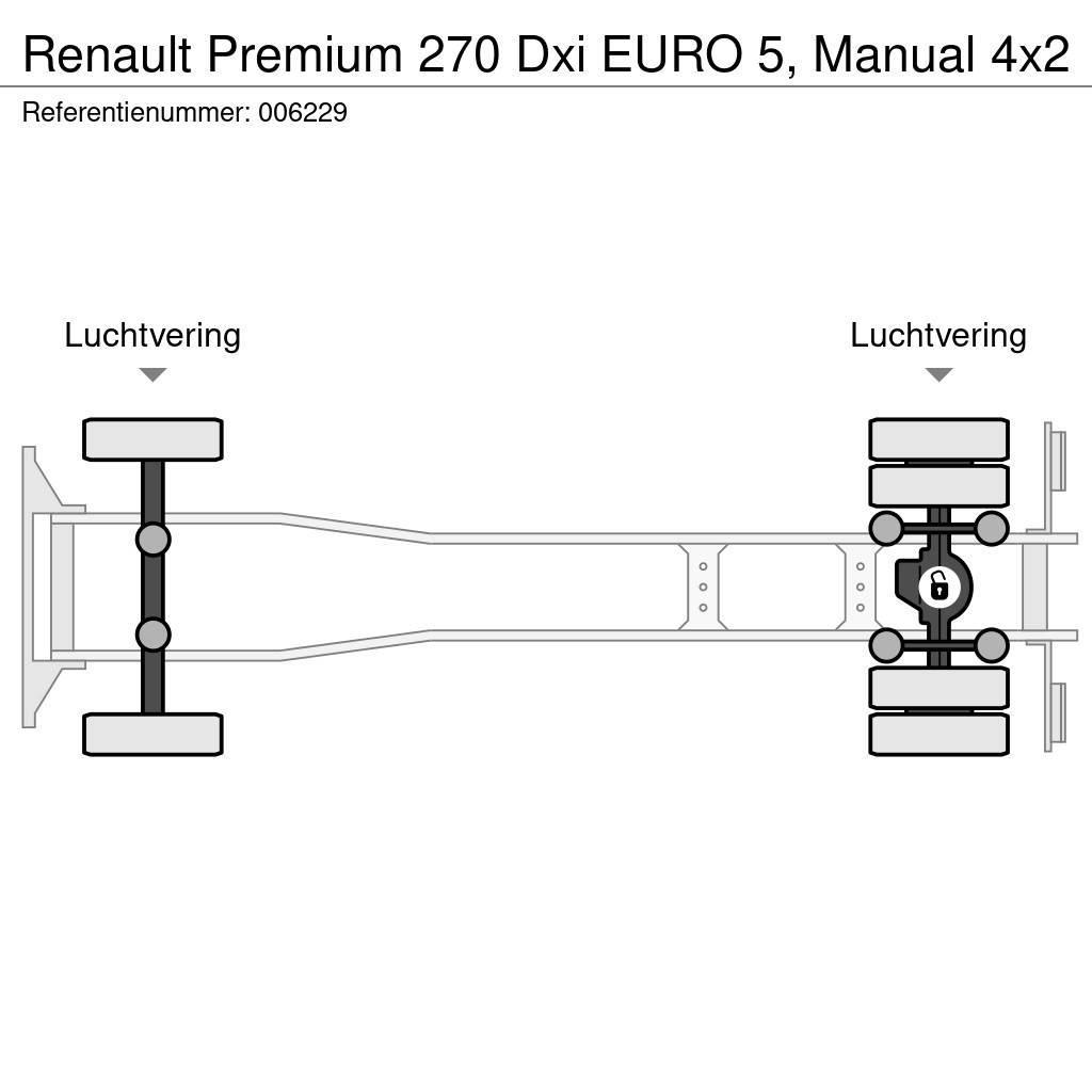 Renault Premium 270 Dxi EURO 5, Manual Вантажівки-платформи/бокове розвантаження