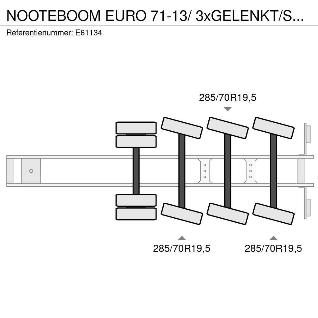Nooteboom EURO 71-13/ 3xGELENKT/STEERING/DIR. Низькорамні напівпричепи