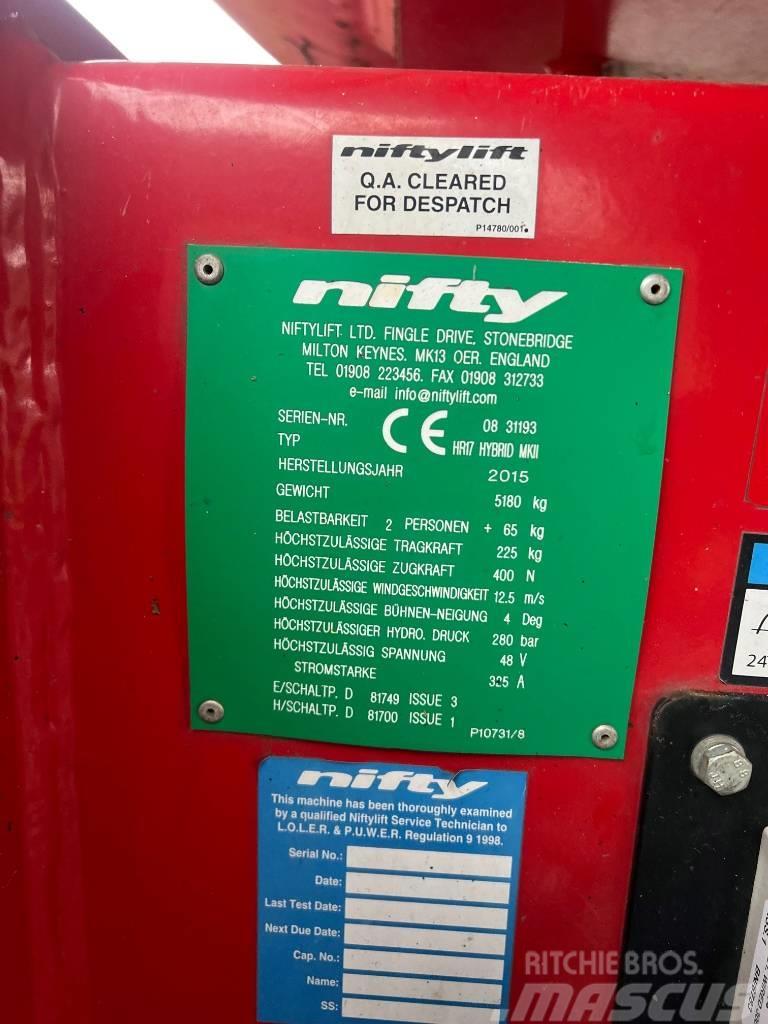 Niftylift HR 17 Колінчаті підйомники
