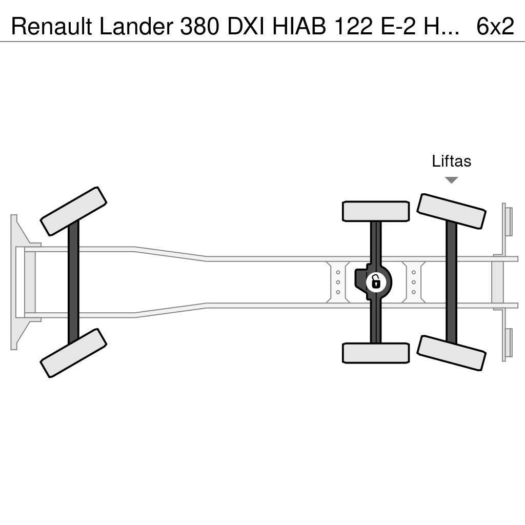 Renault Lander 380 DXI HIAB 122 E-2 HiDuo - REMOTE CONTROL автокрани