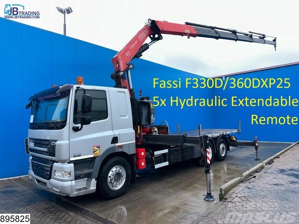 DAF 85 CF 460 6x2, EURO 5, Retarder, Fassi, Remote, Ma Вантажівки-платформи/бокове розвантаження