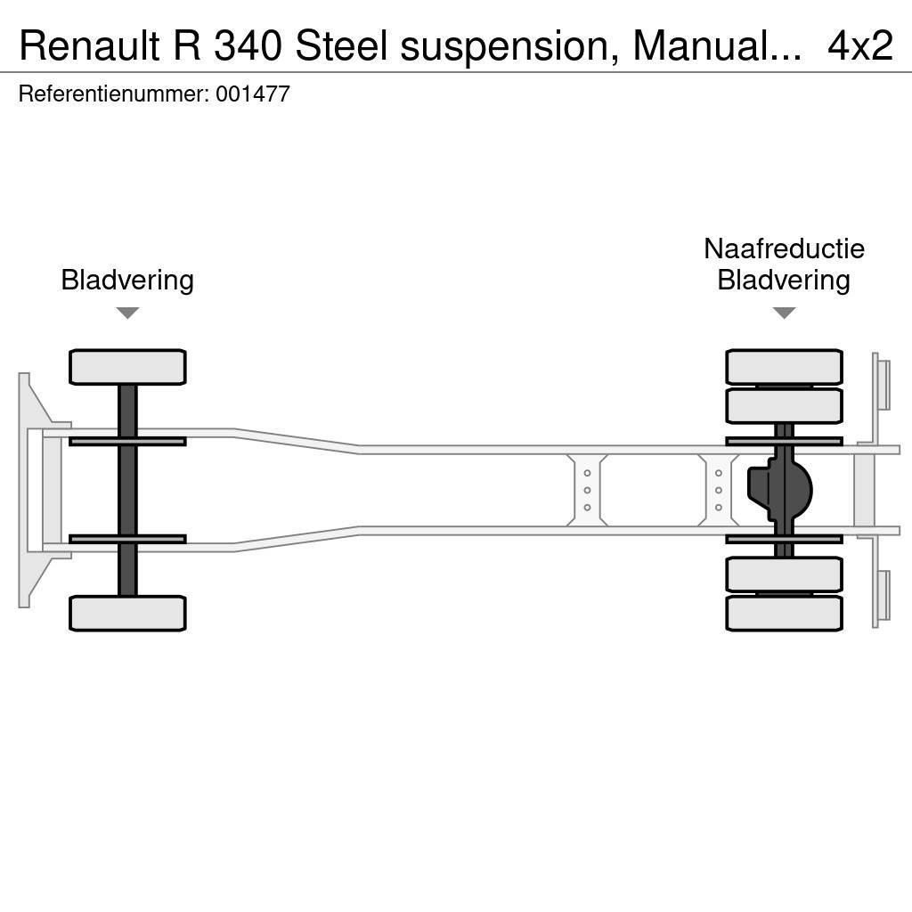 Renault R 340 Steel suspension, Manual, Telma Вантажівки з гаковим підйомом