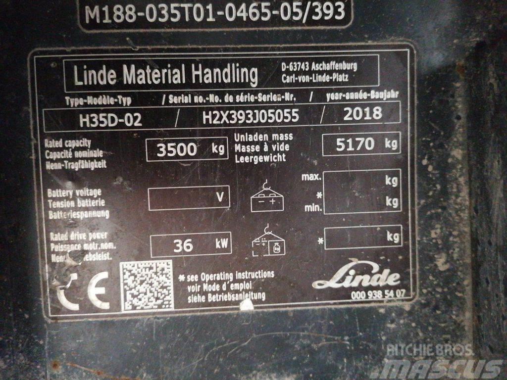 Linde H35D-02 Дизельні навантажувачі
