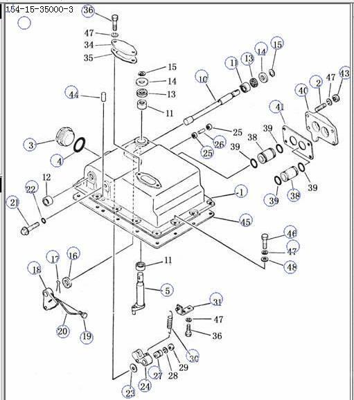 Shantui SD22 transmission control valve 154-15-350004- Коробка передач