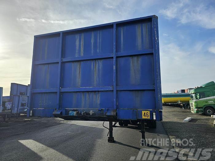 Contar B1828 dls| heavy duty| flatbed trailer with contai Напівпричепи-платформи/бічне розвантаження