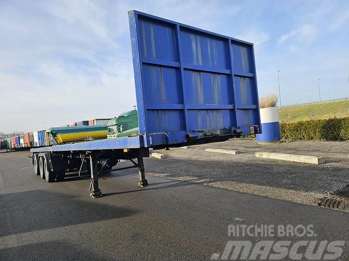 Contar B1828 dls| heavy duty| flatbed trailer with contai Напівпричепи-платформи/бічне розвантаження