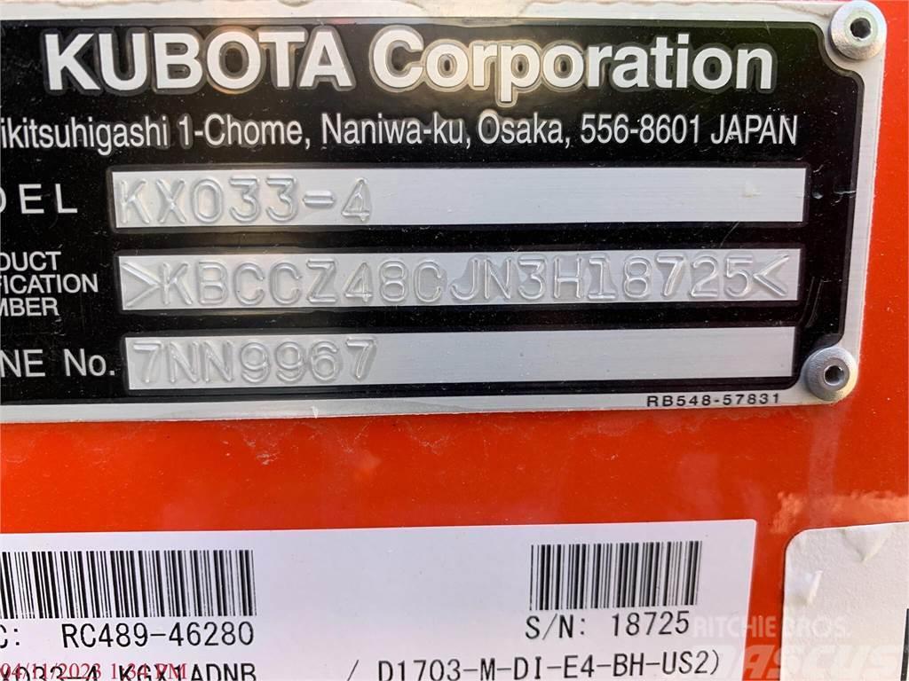 Kubota KX033-4 Міні-екскаватори < 7т