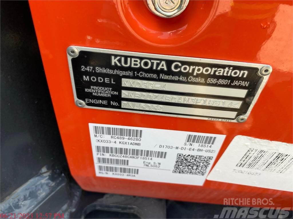 Kubota KX033-4 Міні-екскаватори < 7т