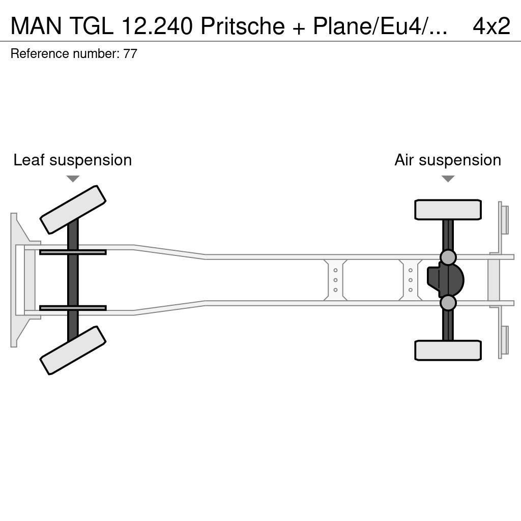 MAN TGL 12.240 Pritsche + Plane/Eu4/LBW Тентовані вантажівки