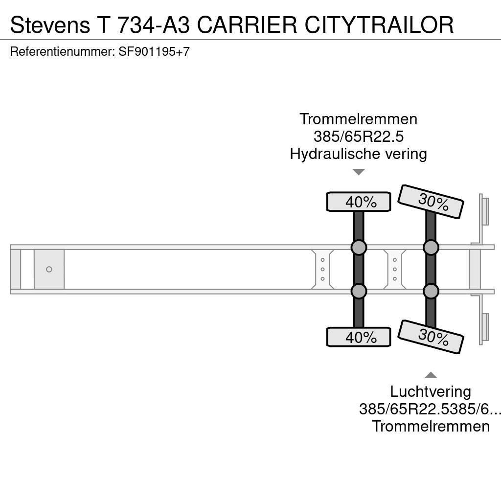 Stevens T 734-A3 CARRIER CITYTRAILOR Напівпричепи-рефрижератори