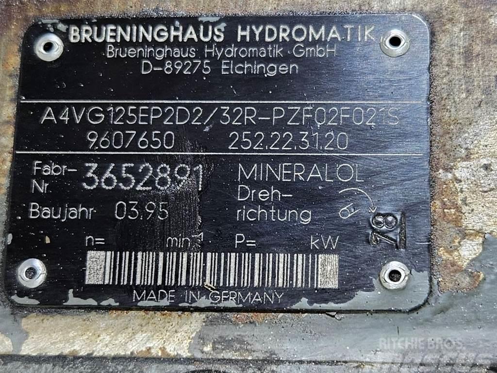 Brueninghaus Hydromatik A4VG125EP2D2/32R-Drive pump/Fahrpumpe/Rijpomp Гідравліка