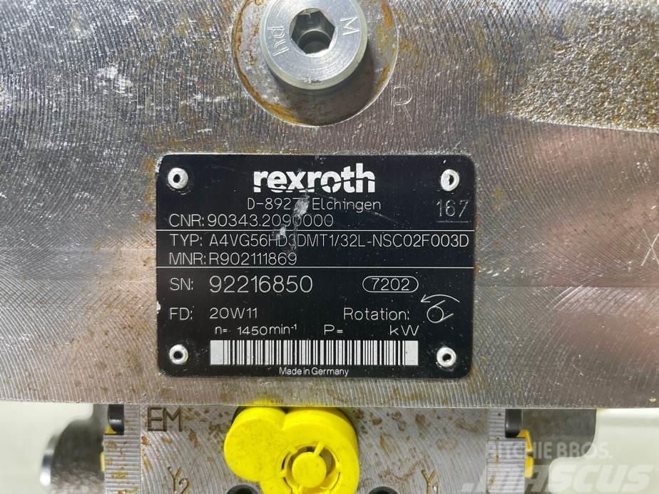 Rexroth A4VG56HD3DMT1/32L-R902111869-Drive pump/Fahrpumpe Гідравліка