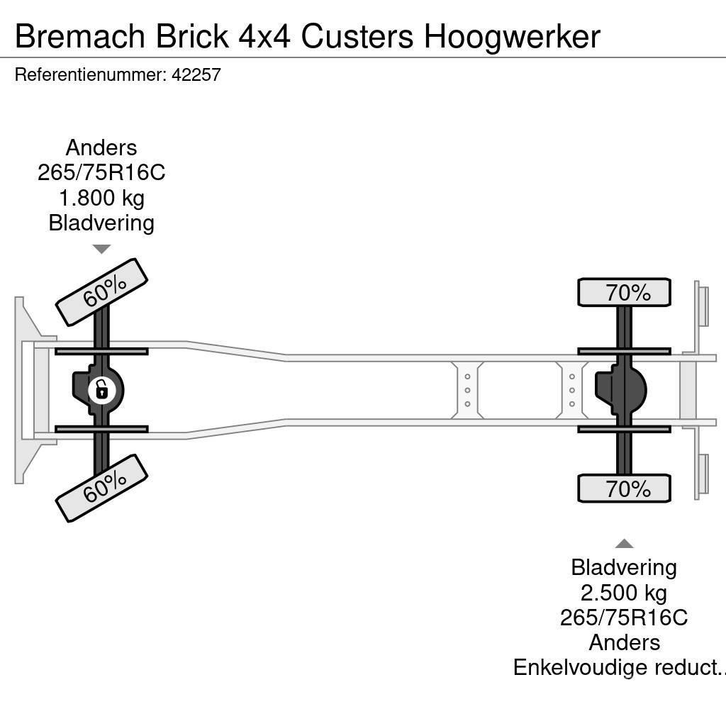  Bremach Brick 4x4 Custers Hoogwerker Автовишки на базі вантажівки