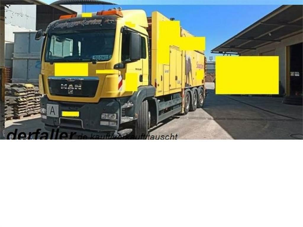 MAN TGS 35480 Saugbagger mit Fernbedienung MTS Комбі/Вакуумні вантажівки