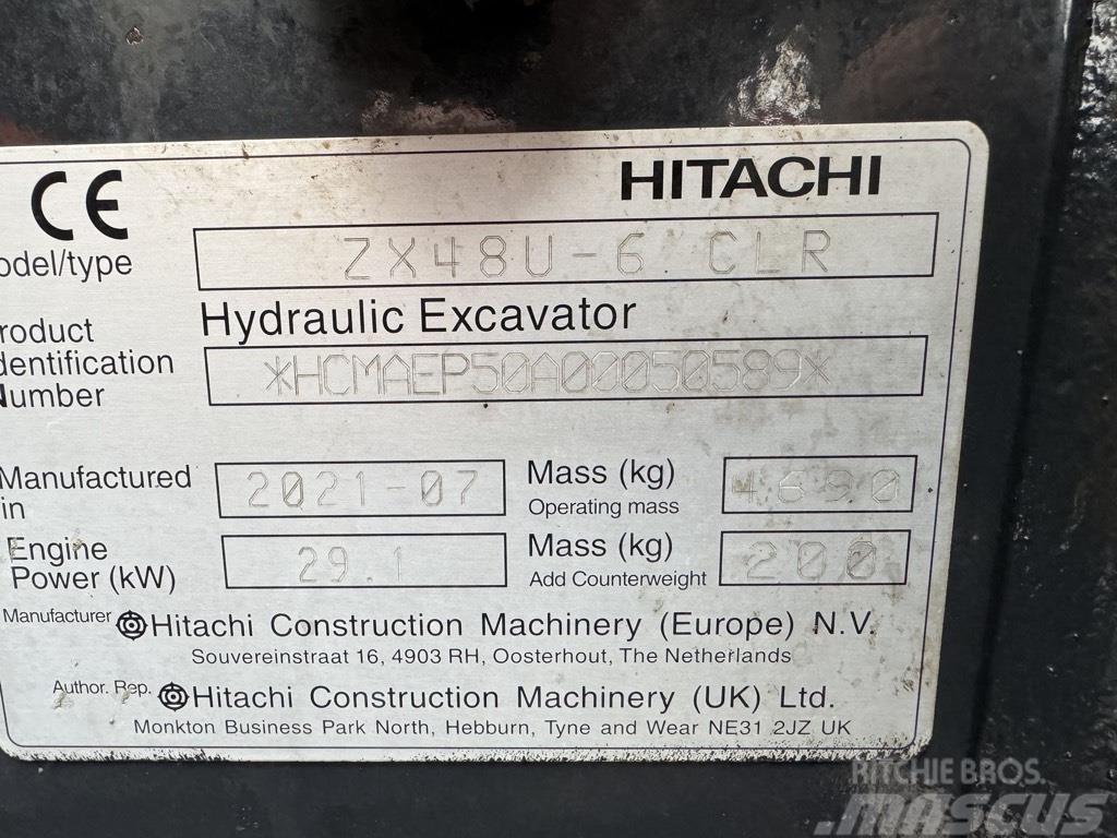 Hitachi zx48U-6 Міні-екскаватори < 7т
