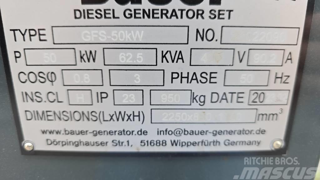 Bauer GFS-50KW Дизельні генератори