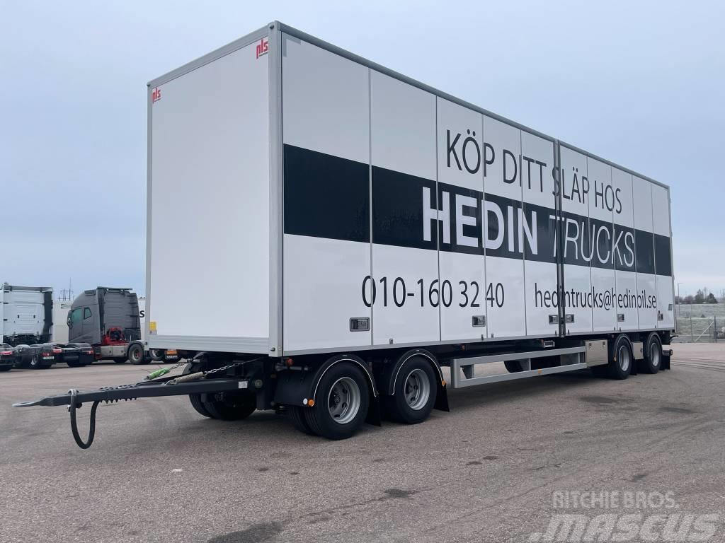 PLS Skåpsläp 38t 4-axl (Omgående leverans) Причепи-фургони