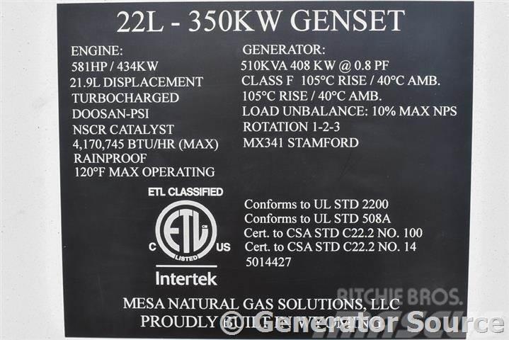 Doosan 350 kW NG - JUST ARRIVED Газові генератори