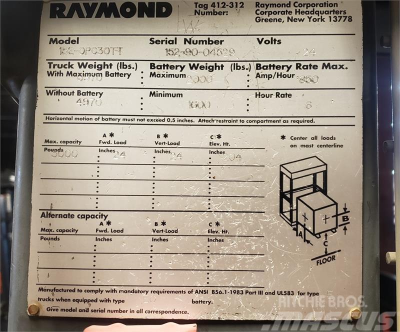 Raymond 152-OPC30TT Підбірник заказів із середніх ярусів
