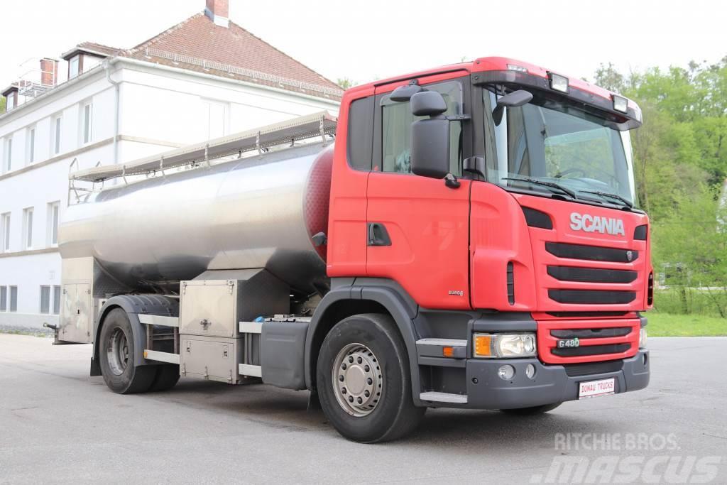 Scania G480 E6 Milch Isoliert 11.000L 3 Kammern Pumpe Вантажівки-цистерни