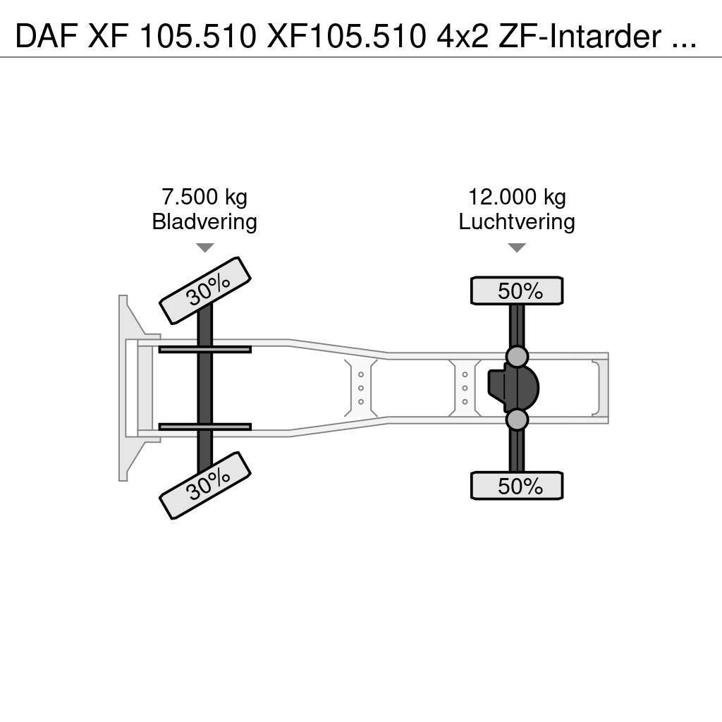 DAF XF 105.510 XF105.510 4x2 ZF-Intarder Euro 5 ADR Тягачі