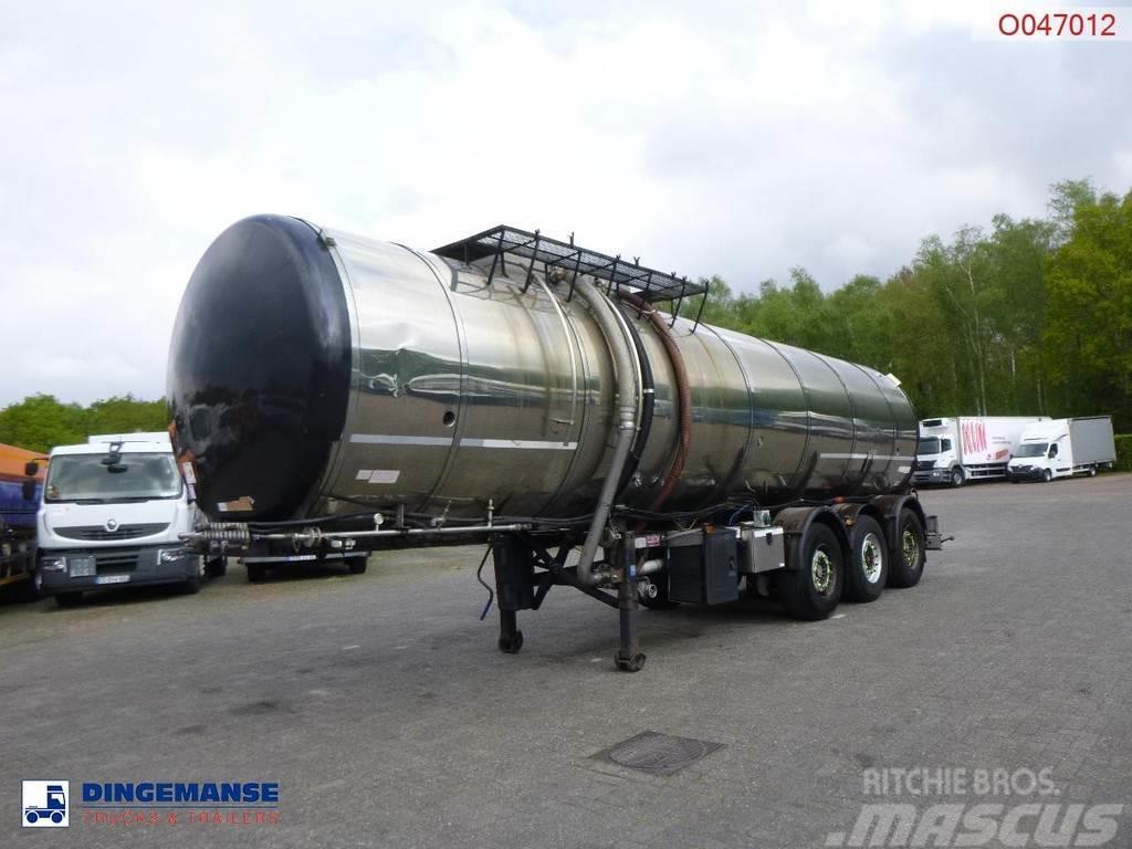 Metalovouga Bitumen tank inox 32 m3 / 1 comp + pump Напівпричепи-автоцистерни