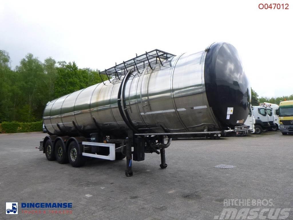 Metalovouga Bitumen tank inox 32 m3 / 1 comp + pump Напівпричепи-автоцистерни