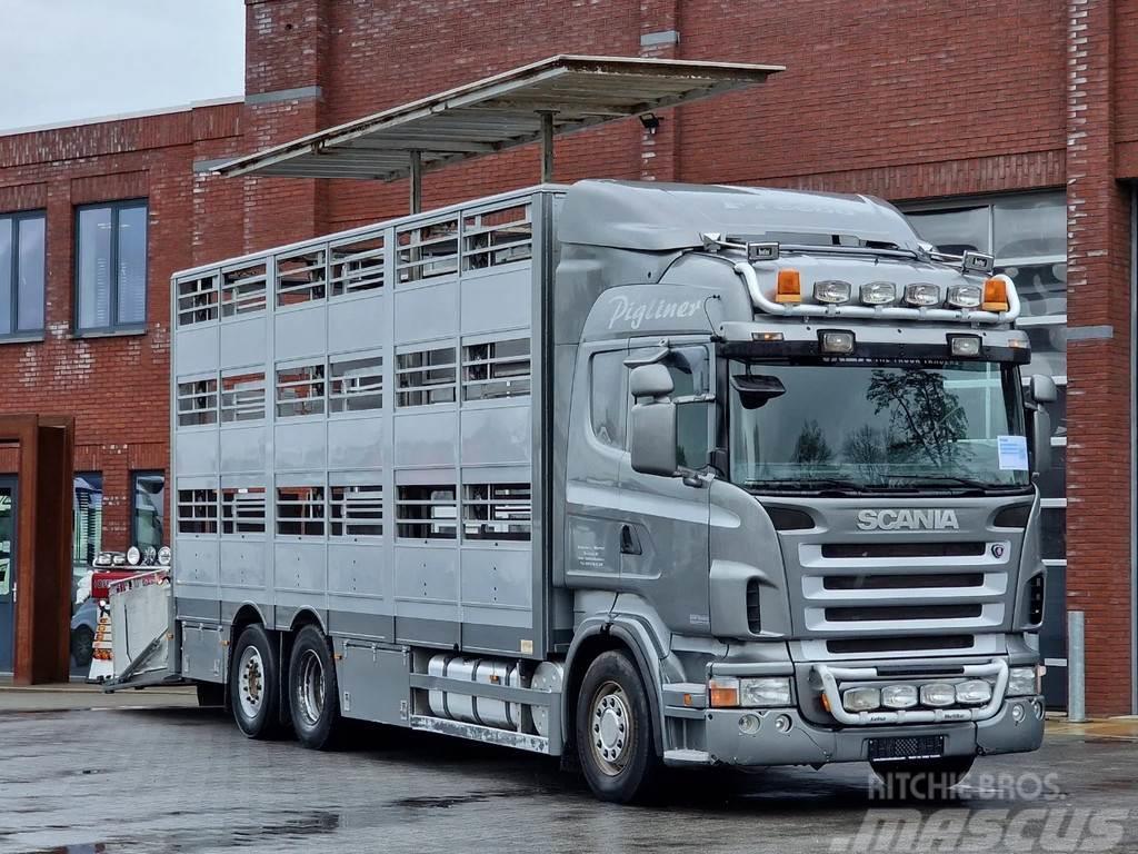 Scania R380 Highline 6x2*4 - Berdex 3 deck livestock - Lo Автотранспорт для перевезення тварин