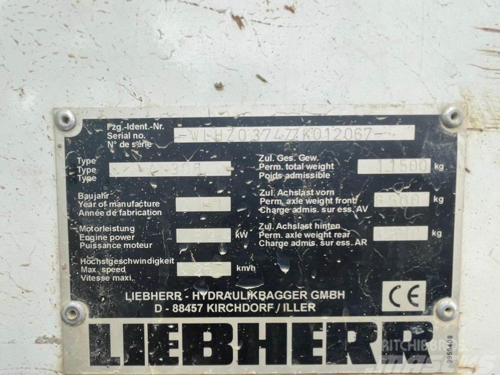 Liebherr A 308 Колісні екскаватори