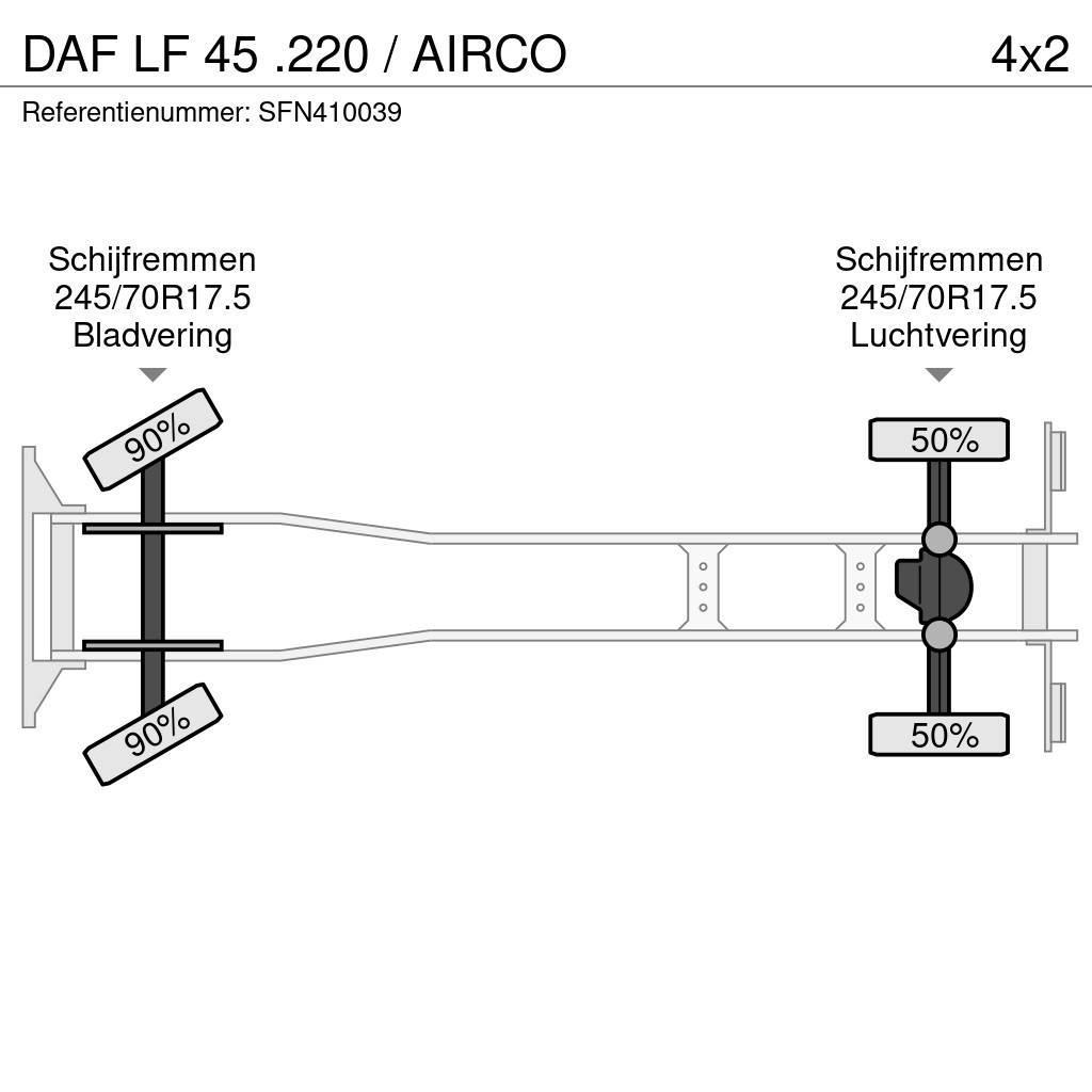 DAF LF 45 .220 / AIRCO Вантажівки-платформи/бокове розвантаження
