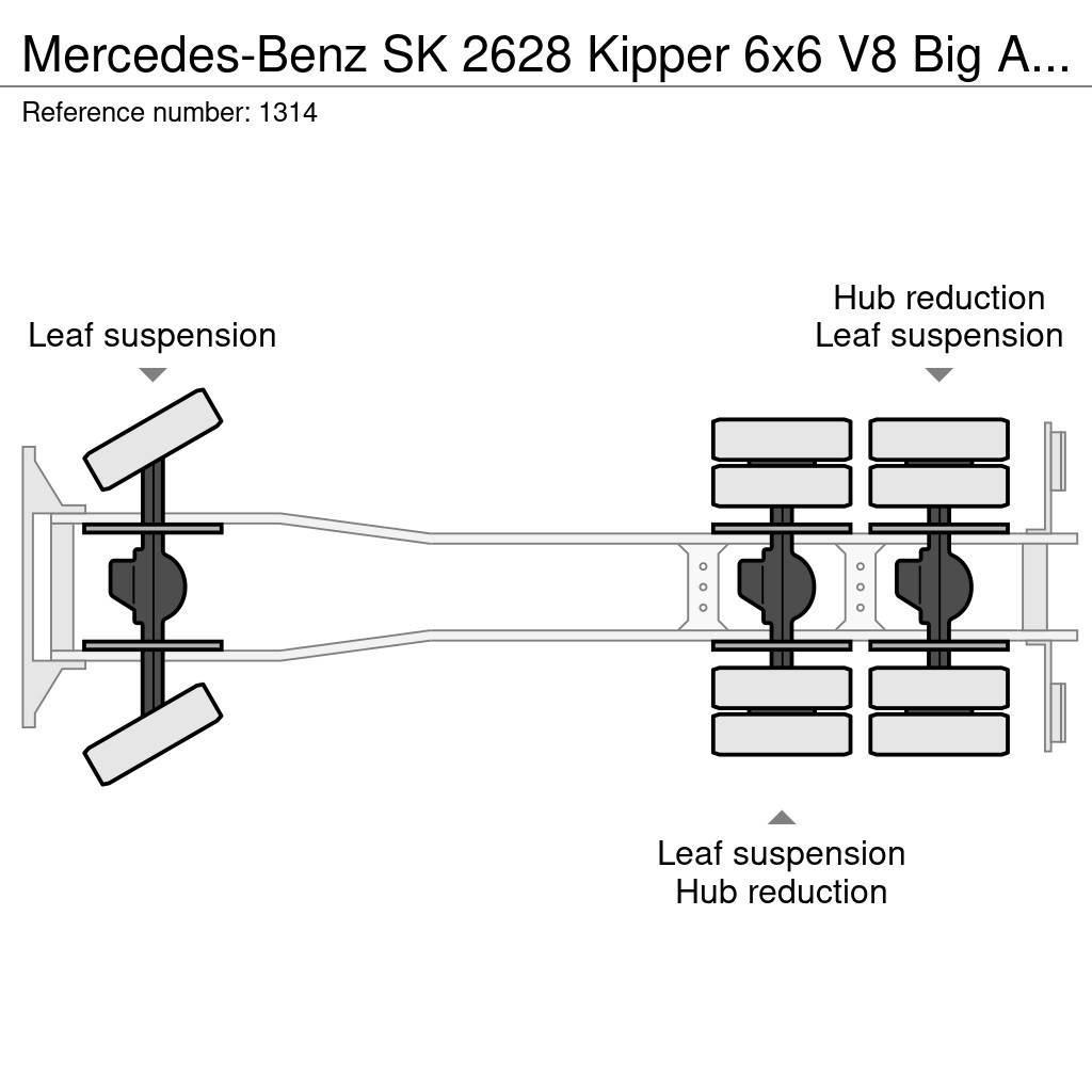 Mercedes-Benz SK 2628 Kipper 6x6 V8 Big Axle's Auxilery ZF Top C Самоскиди
