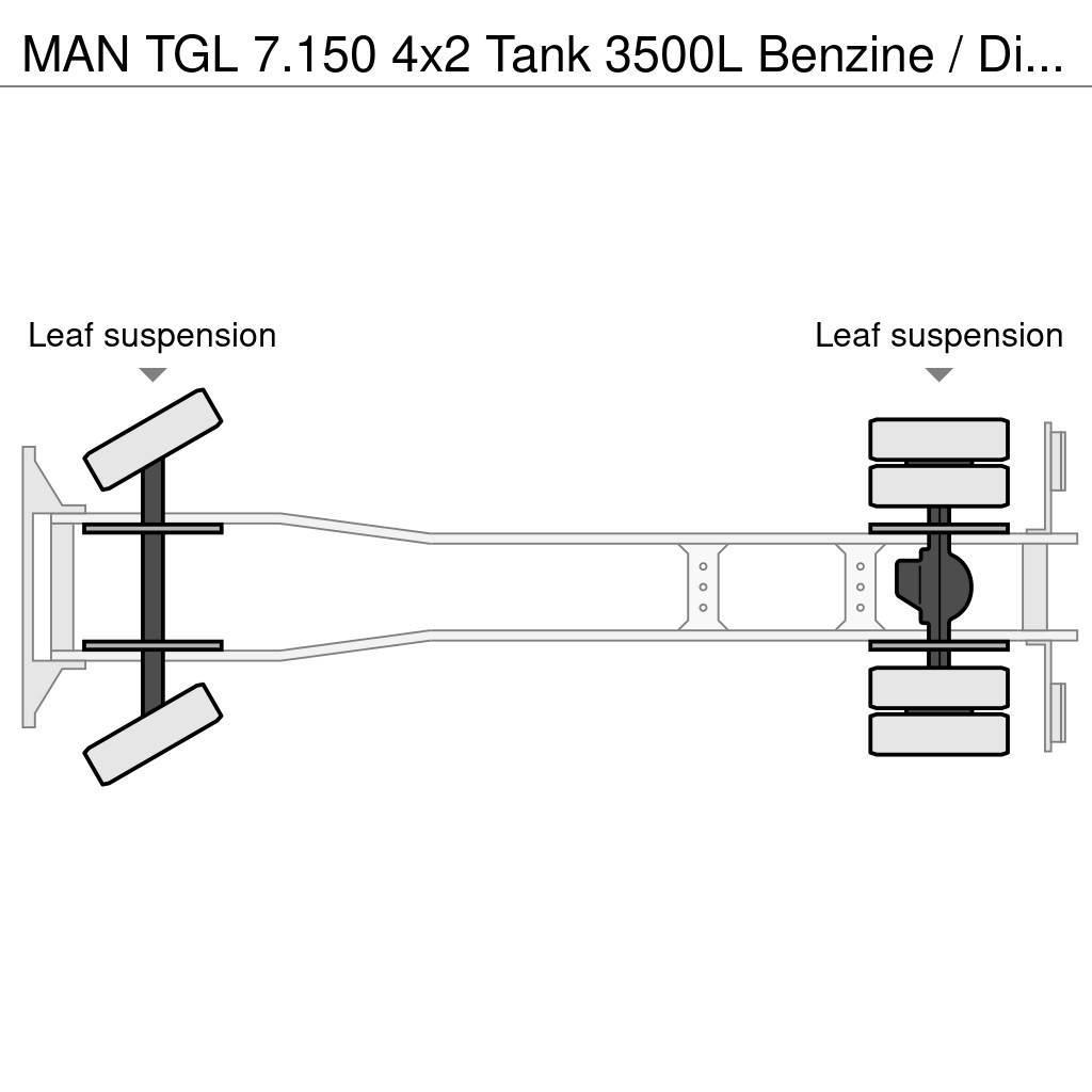 MAN TGL 7.150 4x2 Tank 3500L Benzine / Diesel Вантажівки-цистерни
