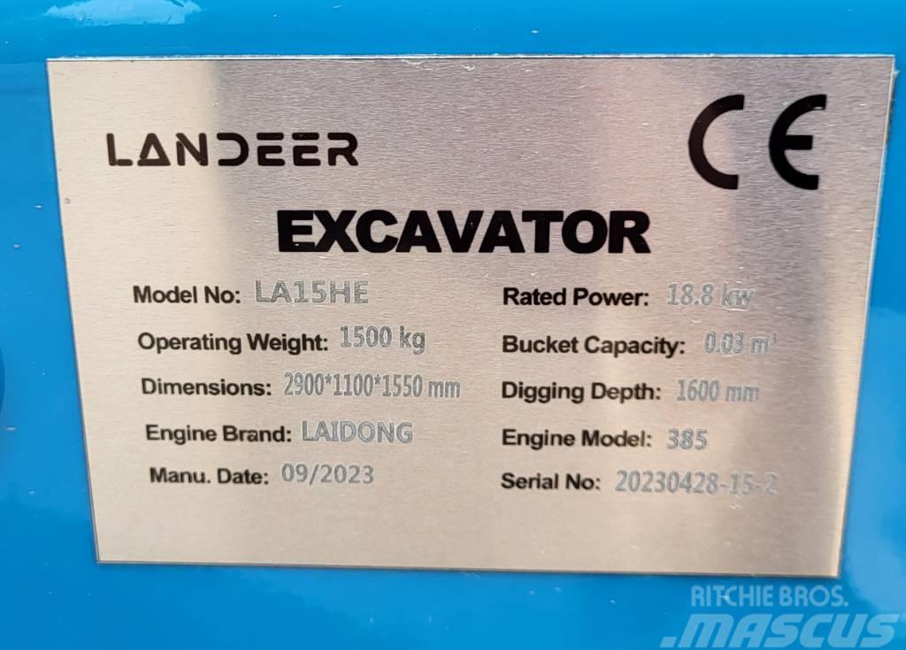  Landeer La15 Міні-екскаватори < 7т