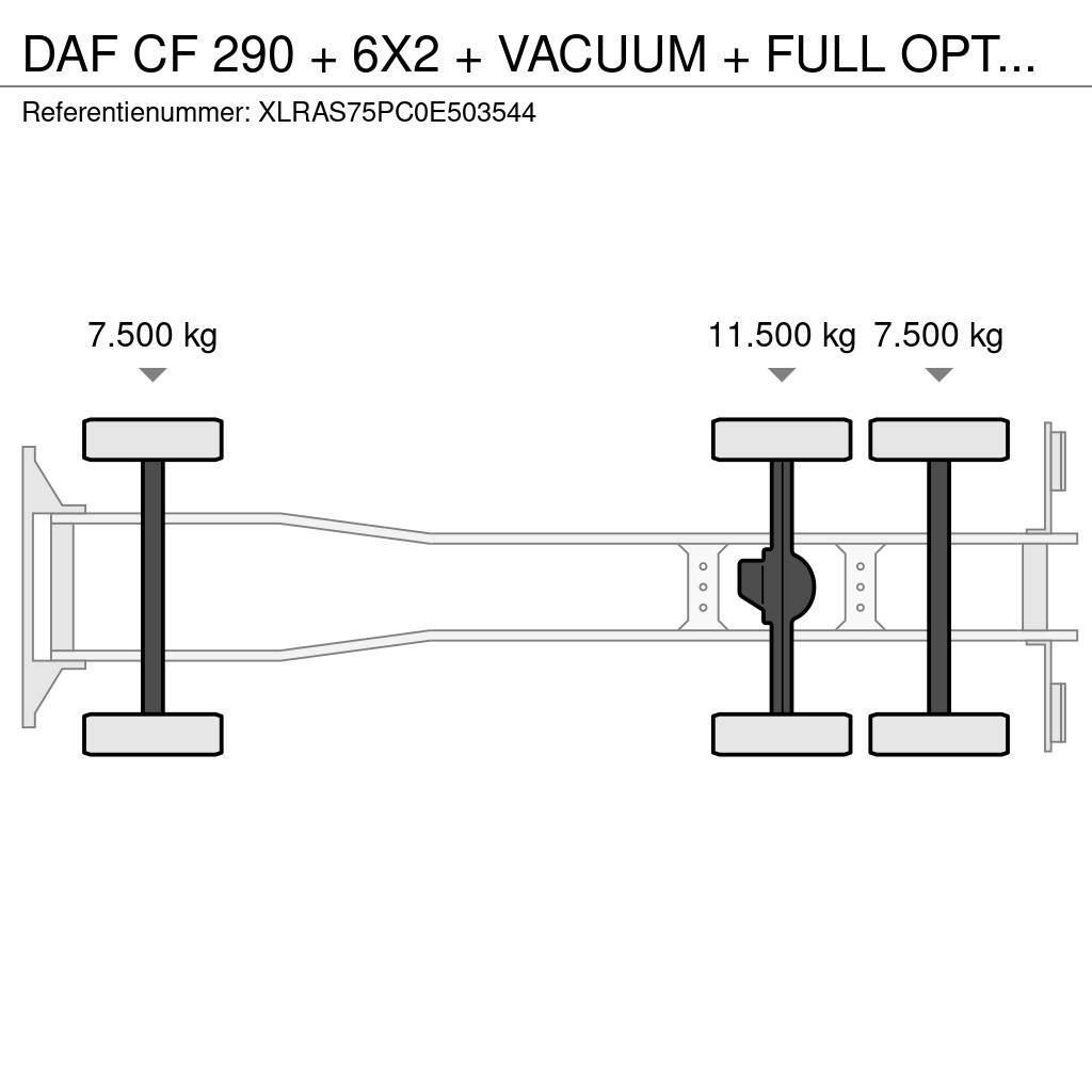 DAF CF 290 + 6X2 + VACUUM + FULL OPTION + EURO 2 Комбі/Вакуумні вантажівки
