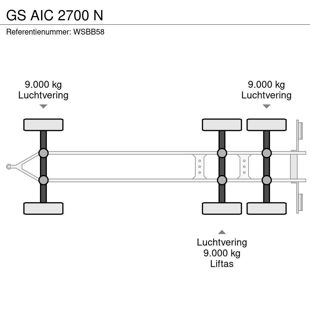 GS AIC 2700 N Причепи для перевезення контейнерів
