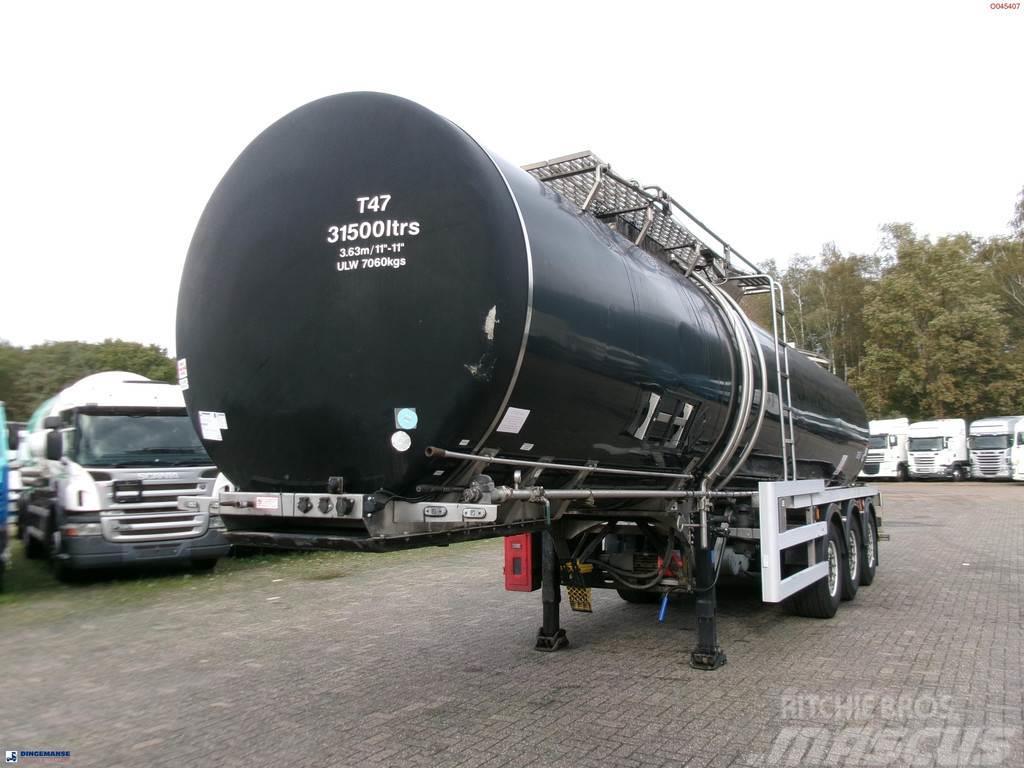 Crossland Bitumen tank inox 33 m3 / 1 comp + compressor + AD Напівпричепи-автоцистерни