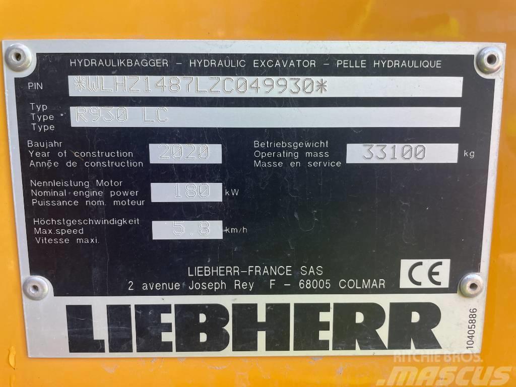 Liebherr R930 Гусеничні екскаватори