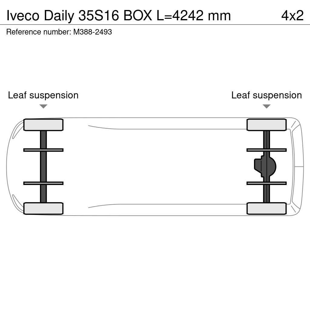 Iveco Daily 35S16 BOX L=4242 mm Інше