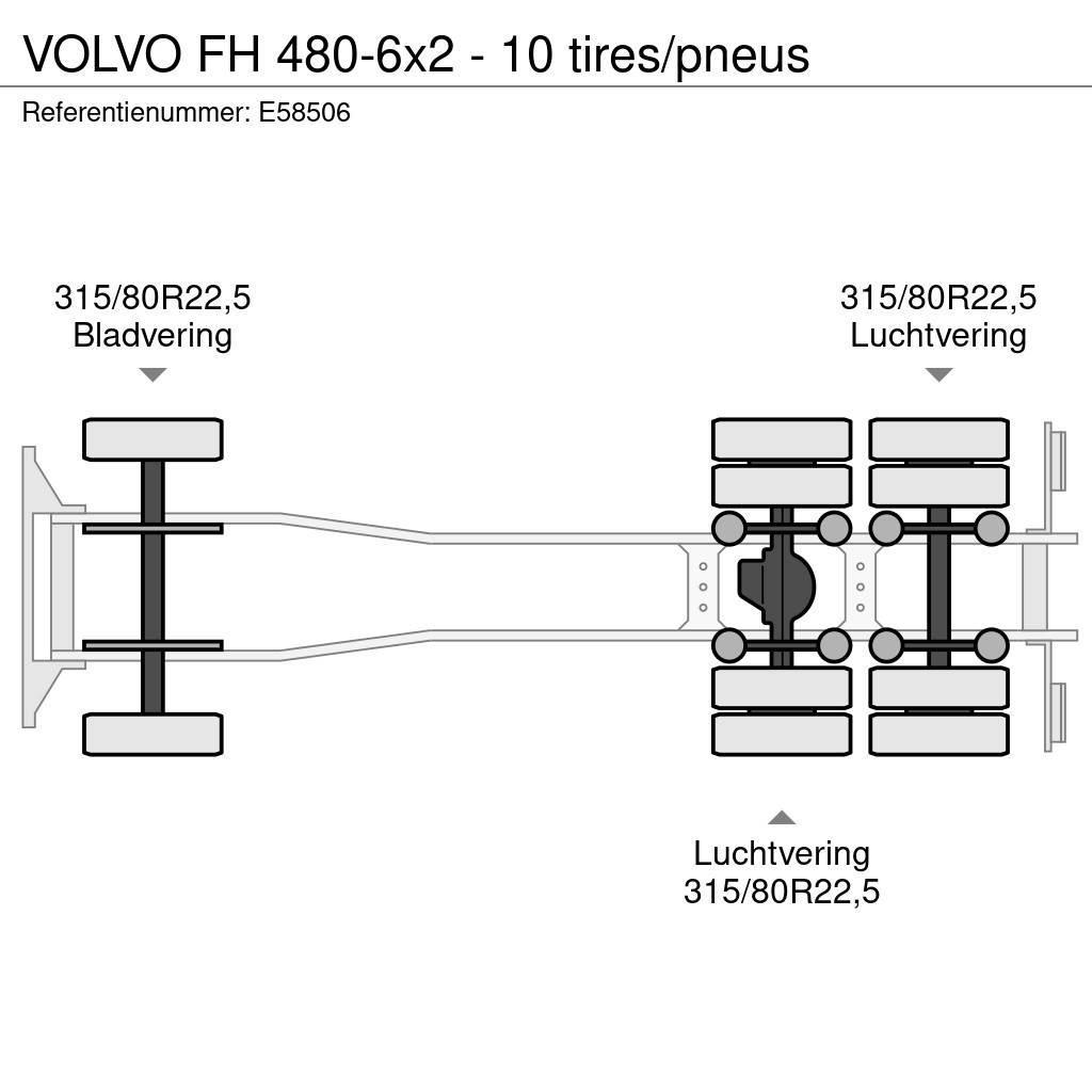 Volvo FH 480-6x2 - 10 tires/pneus Автоконтейнеровози