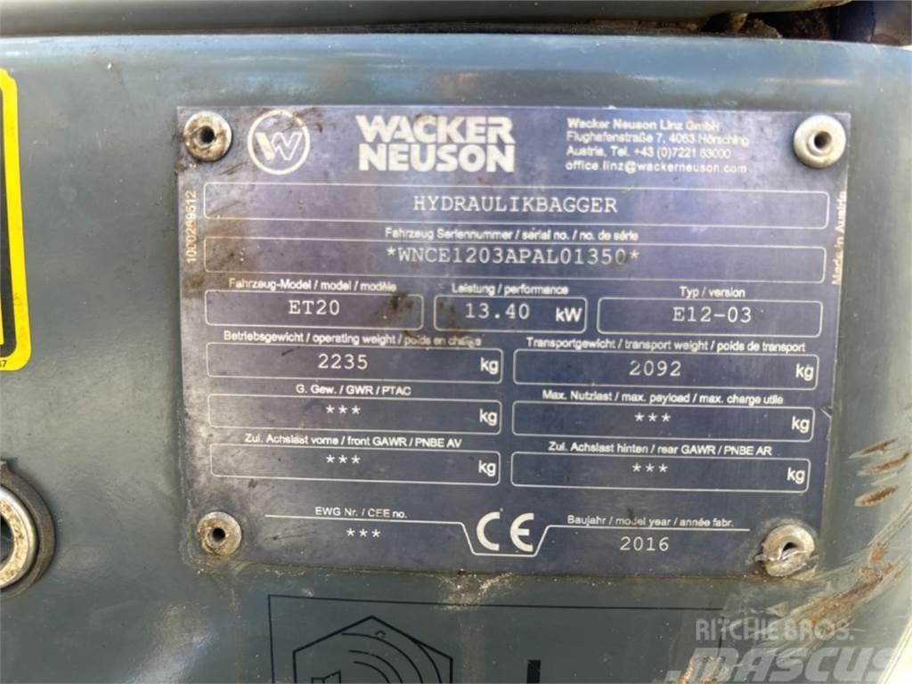 Wacker Neuson ET20 VDS Міні-екскаватори < 7т