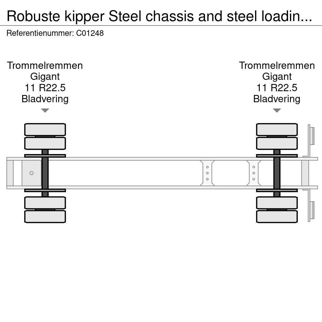 Robuste kipper Steel chassis and steel loading platform Напівпричепи-самоскиди