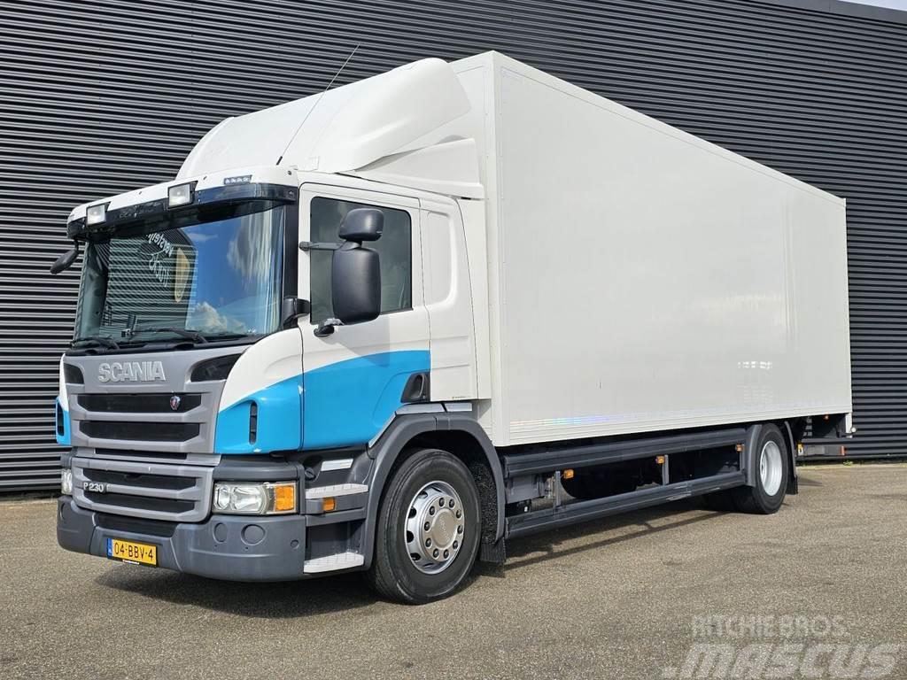 Scania P230 CLOSED BOX WITH SIDE DOORS / LIFT / KOFFER - Фургони