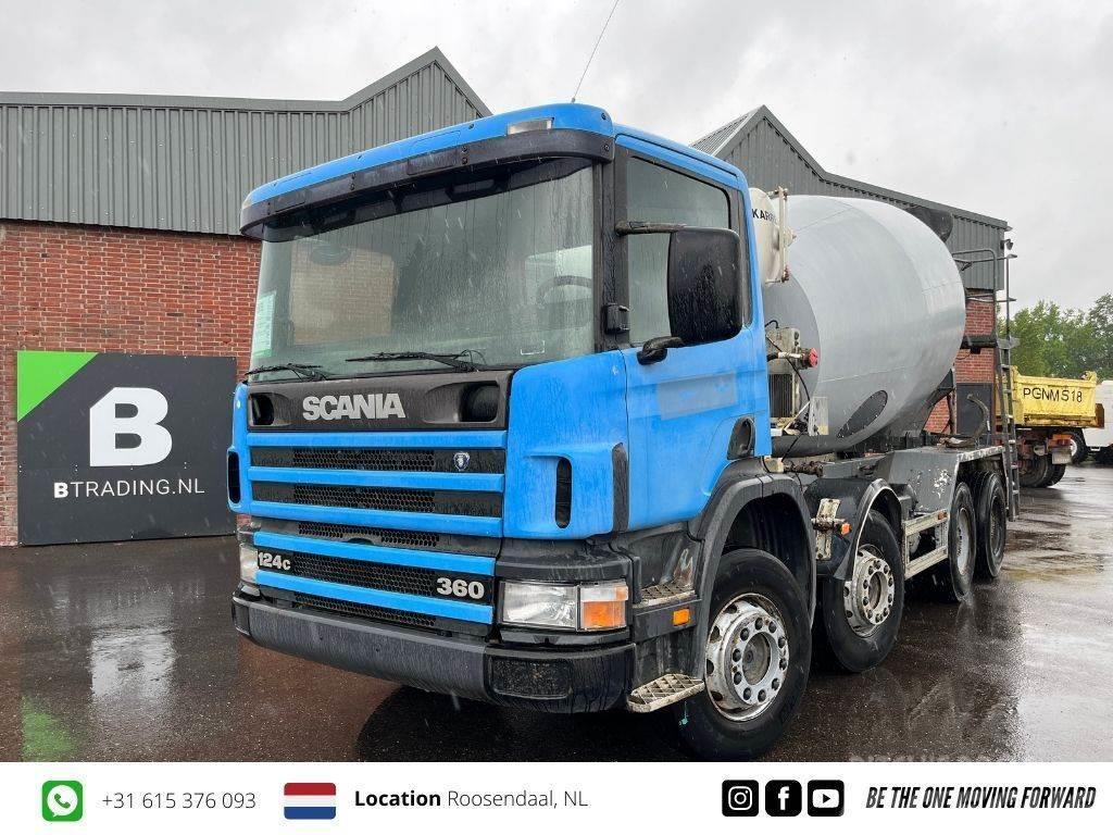 Scania P124-360 8x4 Concrete mixer 9m3 - Full steel - Big Бетономішалки (Автобетонозмішувачі)