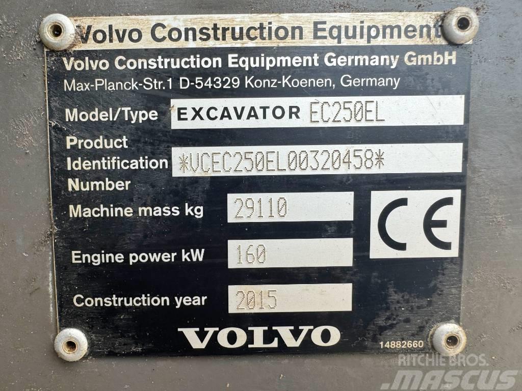 Volvo EC250EL Excellent Working Condition / CE Гусеничні екскаватори